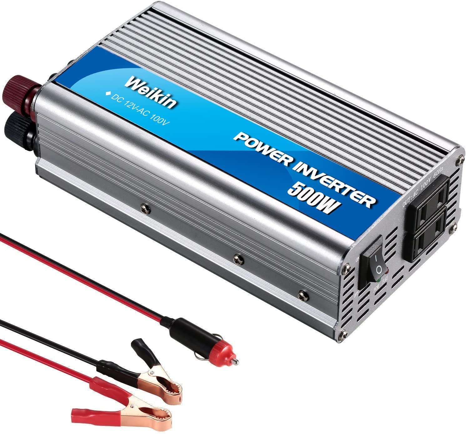 Amazon.co.jp: weikin カーインバーター 500W コンバーター 修正正弦波
